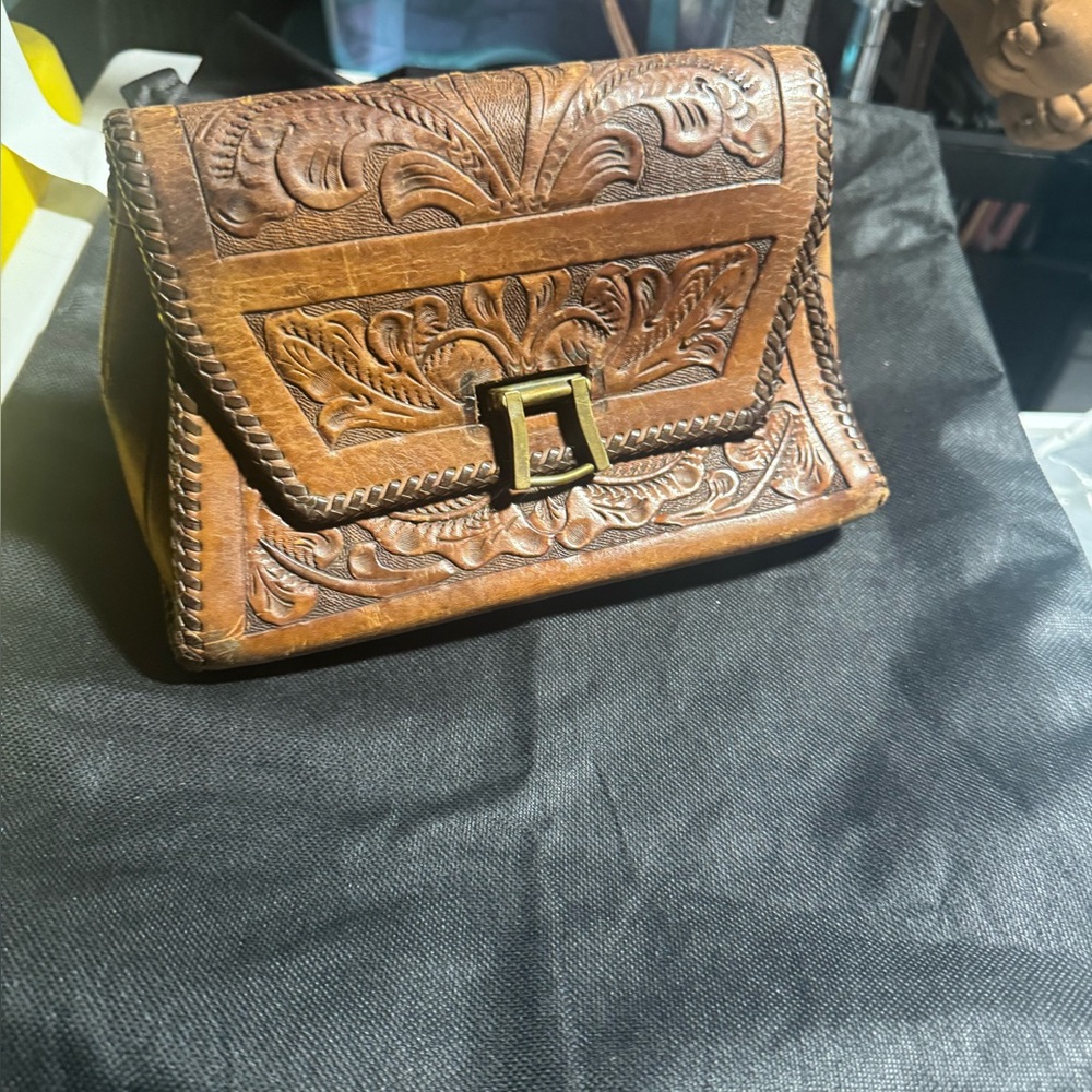 Handcrafted Brown Leather purse